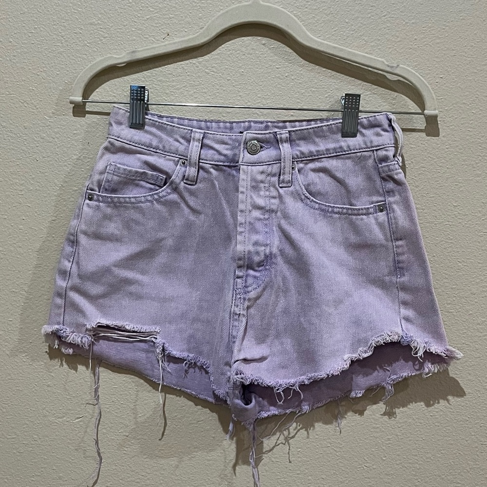 Wild Fable Purple Highest Rise Jean Shorts Size 00